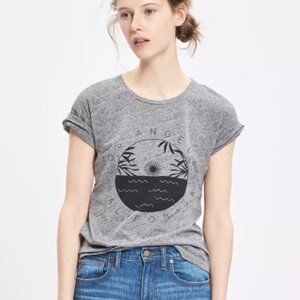 Madewell Gray Whisper Cotton Los Angeles Crewneck Tee